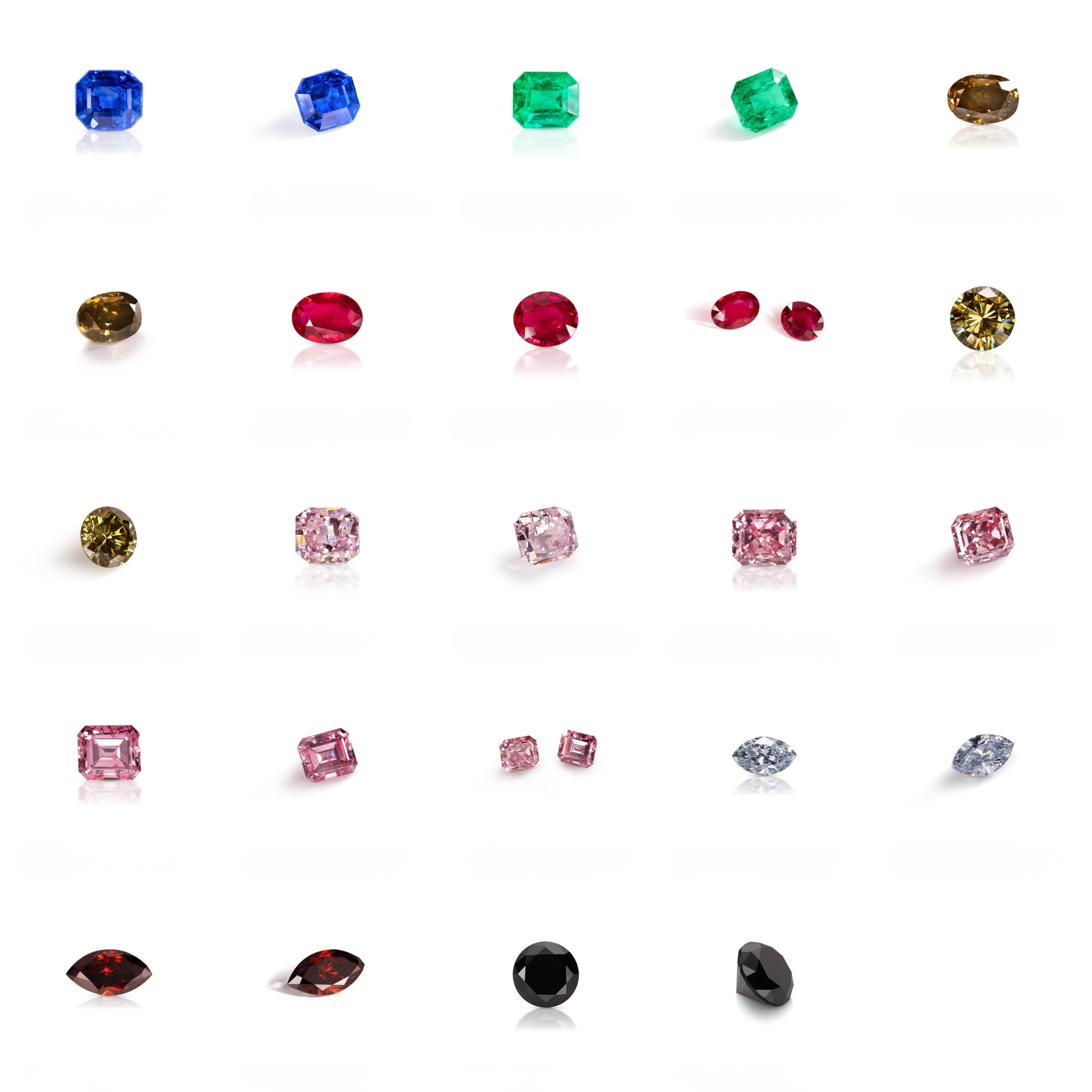 Ultra-Rare Private Diamond and Gemstone Collection - 14 Stones